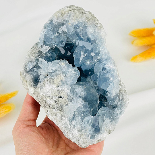 Друза Целестина на подставке, Артикул: 117676 - изображение товара №3