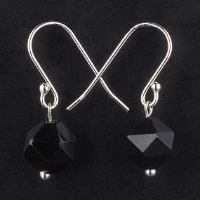 Серьги из Агата черного (Бразилия)