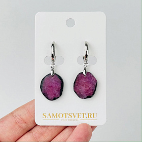 Серьги из Рубина