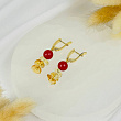 Серьги из Сердолика и Цитрина