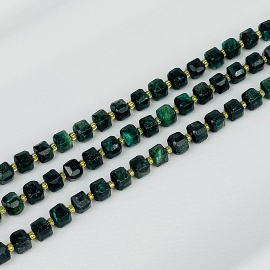 Бусины для украшений из Фуксита (46 бусин), Артикул: 116744 - изображение товара №1