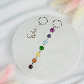 Серьги 7 чакр из Самоцветов, Артикул: 117237 - изображение товара №2