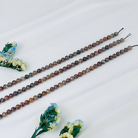 Бусины для украшений из Лунного и Солнечного камня (50 бусин)