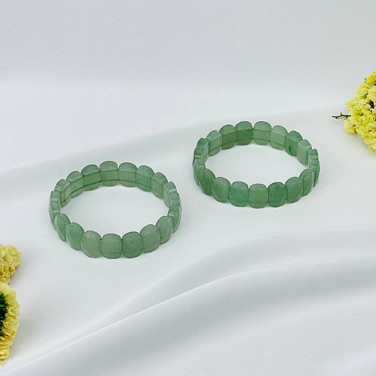 Браслет из зеленого Кварца, Артикул: 070905 - изображение товара №3