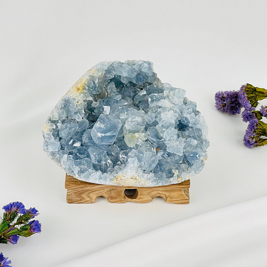 Друза Целестина на подставке, Артикул: 117677 - изображение товара №1