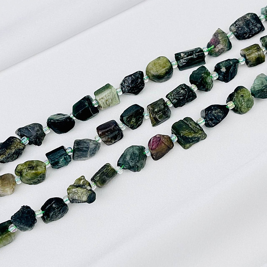 Бусины для украшений из необработанного Турмалина, Артикул: 116276 - изображение товара №1