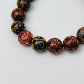 Браслет из леопардовой Яшмы, Артикул: 104220 - изображение товара №3