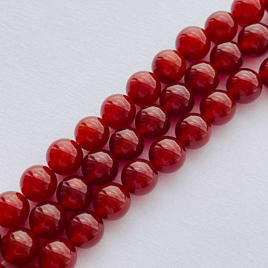 Бусины для украшений из Сердолика (38 бусин), Артикул: 101594 - изображение товара №1