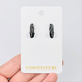 Швензы для сережек с Фианитами, Артикул: 056823 - изображение товара №1