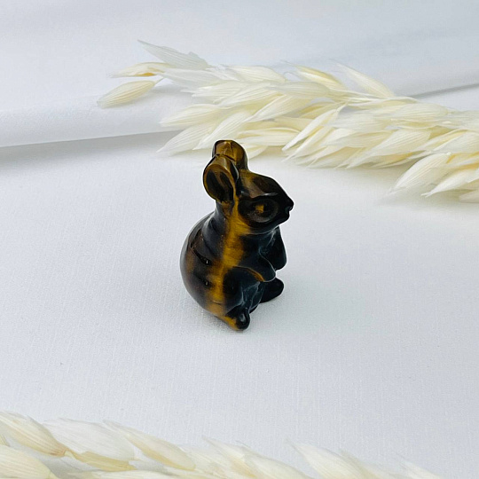 Кролик резной из Тигрового глаза, Артикул: 097803 - изображение товара №4