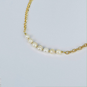Колье на цепочке из Жемчуга, Артикул: 117203 - изображение товара №2