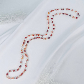 Колье из Кварца с включением Гематита, Артикул: 117818 - изображение товара №1