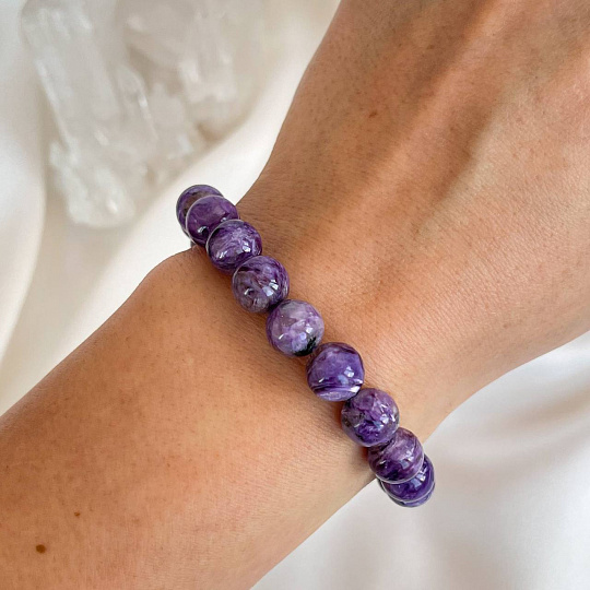 Браслет из Чароита, Артикул: 095051 - изображение товара №2