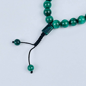 Четки буддийские "мала" из Малахита (27 бусин), Артикул: 117913 - изображение товара №2