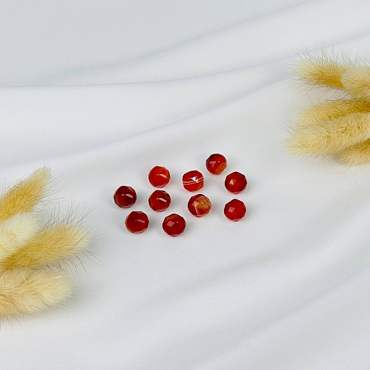 Бусины для украшений из Сардоникса (10 шт), Артикул: 116771 - изображение товара №1