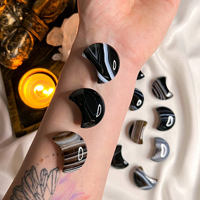 Месяц из полосатого Агата, Артикул: 098296 - изображение товара №1