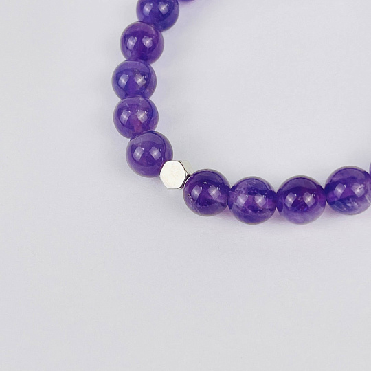 Браслет из Аметиста со вставкой, Артикул: 073344 - изображение товара №3