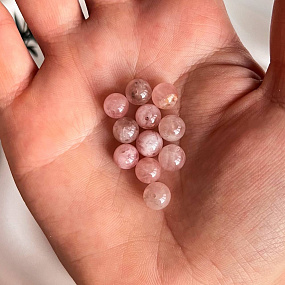 Бусины для украшений из мадагаскарского Розового кварца (10 шт), Артикул: 098729 - изображение товара №2