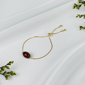 Браслет регулируемый с Обсидианом