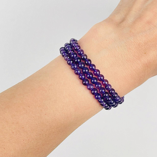 Бусины для украшений из Аметиста (90 бусин), Артикул: 091821 - изображение товара №2