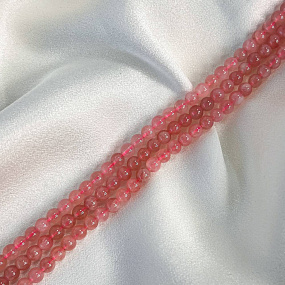 Бусины для украшений из мадагаскарского Розового кварца, Артикул: 096478 - изображение товара №1