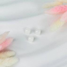 Бусины для украшений из белого Нефрита (3 шт)