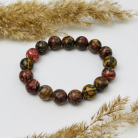 Браслет из леопардовой Яшмы