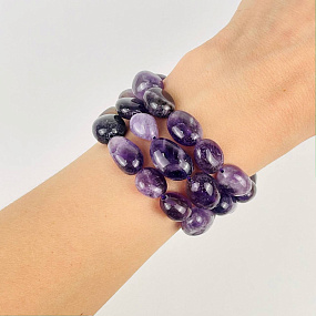 Бусины для украшений из Аметиста (галтовка), Артикул: 116709 - изображение товара №2