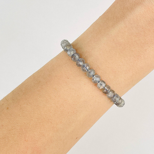 Браслет из Лабрадора огранка, Артикул: 087366 - изображение товара №1