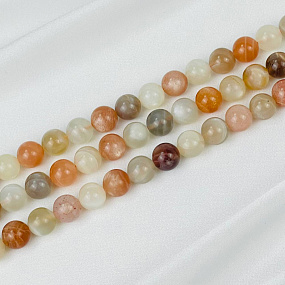 Бусины для украшений из Лунного камня (40 бусин)