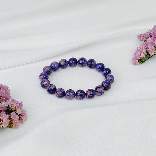 Браслет из Чароита, Артикул: 115955 - изображение товара №3