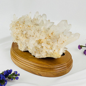 Друза Горного Хрусталя на подставке