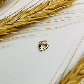 Подвеска "Сердце" (1 шт), Артикул: 101651 - изображение товара №1