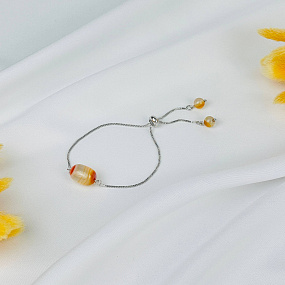 Браслет регулируемый с Агатом, Артикул: 117849 - изображение товара №1