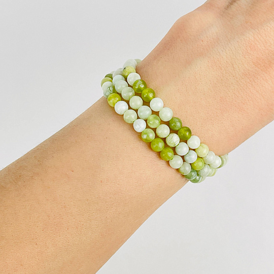 Бусины для украшений из Офикальцита (84 бусины), Артикул: 117782 - изображение товара №2