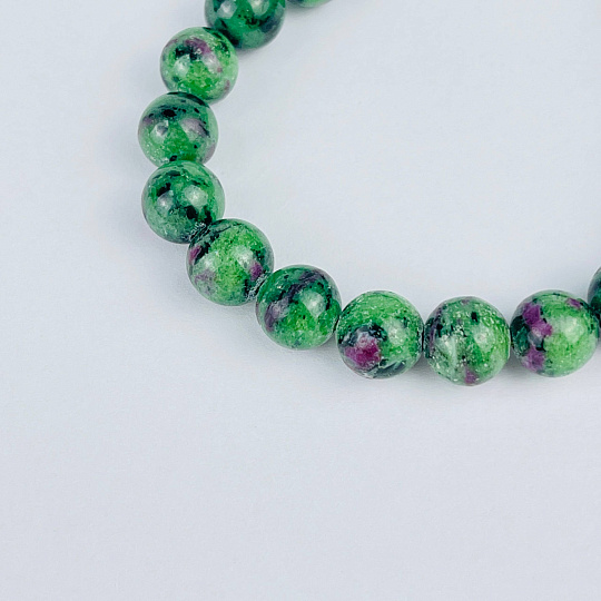 Браслет из Рубина в Цоизите, Артикул: 092909 - изображение товара №3