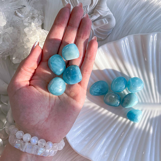 Галтовка из Аквамарина, Артикул: 091924 - изображение товара №1