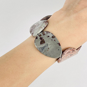 Бусины для украшений из пейзажной Яшмы, Артикул: 117449 - изображение товара №3