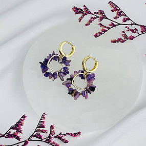 Серьги из Чароита