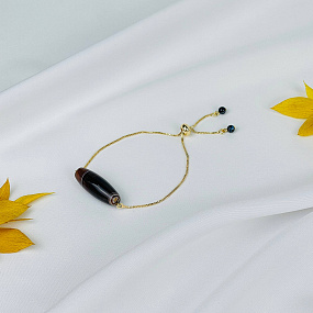 Браслет регулируемый с Агатом