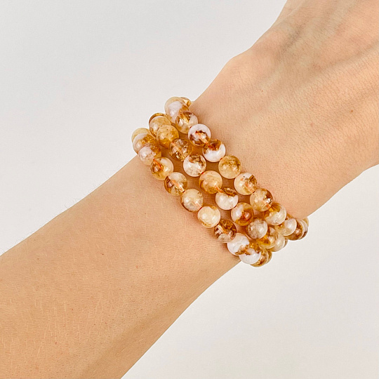 Бусины для украшений из Цитрина (60 бусин), Артикул: 082092 - изображение товара №2