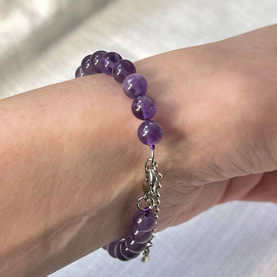 Браслет с Аметистом, Артикул: 092104 - изображение товара №5