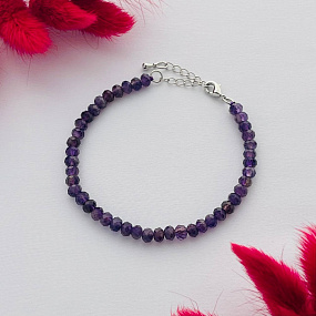 Браслет из Аметиста огранка "В", Артикул: 099733 - изображение товара №1