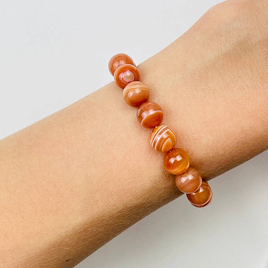 Браслет из Сардоникса, Артикул: 086746 - изображение товара №1