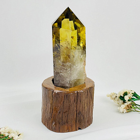 Кристалл из Цитрина на подставке, Артикул: 113364 - изображение товара №2