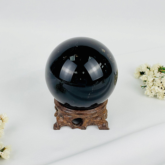 Шар из Раухтопаза на подставке, Артикул: 117524 - изображение товара №1