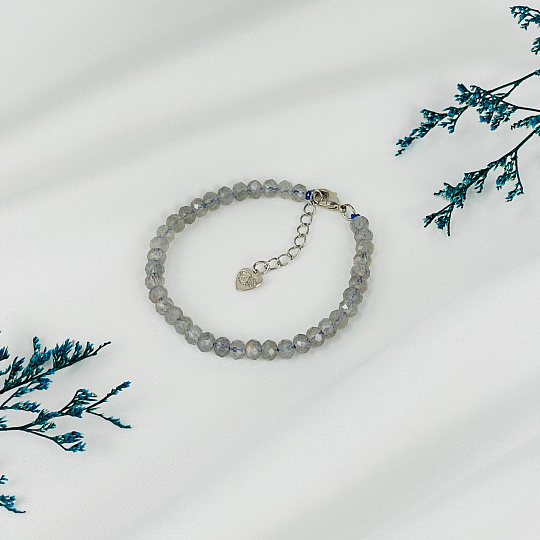 Браслет из Лабрадора огранка, Артикул: 087366 - изображение товара №2