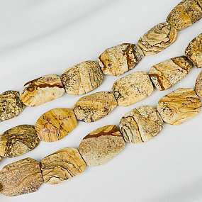 Бусины для украшений из песочной Яшмы, Артикул: 117443 - изображение товара №2