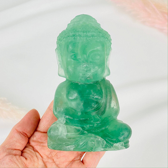 Фигурка Будда из Флюорита, Артикул: 117439 - изображение товара №2