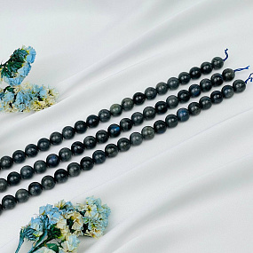 Бусины для украшений из Лабрадора (33 бусины), Артикул: 085491 - изображение товара №3